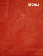 Thumbnail for Sea Green Colour With Orange Blouse Cotton Brasso Saree By Gayathri Reddy Designer Studio - Distacart