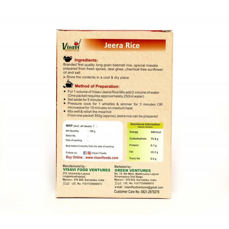 Visavi Jeera Rice - Distacart