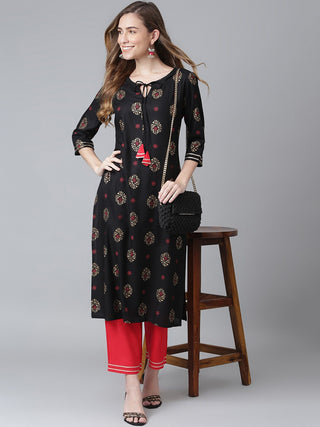 Khushal K Ethnic Motifs Printed Kurta with Trousers - Distacart
