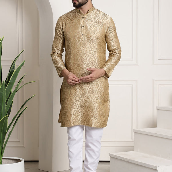 Sojanya Ethnic Motifs Woven Design Regular Kurta With Churidar - Distacart
