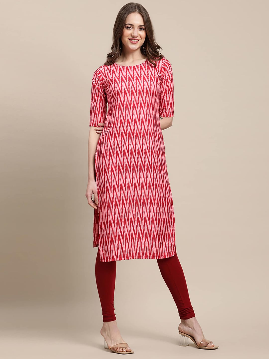 Kalini Women Pack of 2 Geometric Printed Crepe Kurtas - Distacart