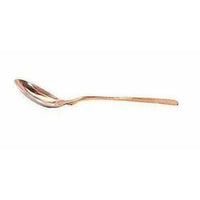 Thumbnail for Steel Copper Casserole Bowl With Lid & 1 Serving Spoon - Set Of 2 Pieces - Distacart