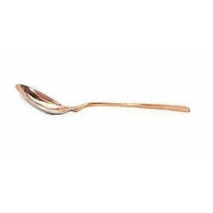 Steel Copper Casserole Bowl With Lid & 1 Serving Spoon - Set Of 2 Pieces - Distacart