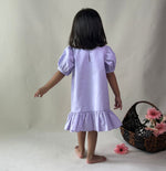 Thumbnail for ArthLife Lavender Flower Patch Casual Dress - Distacart