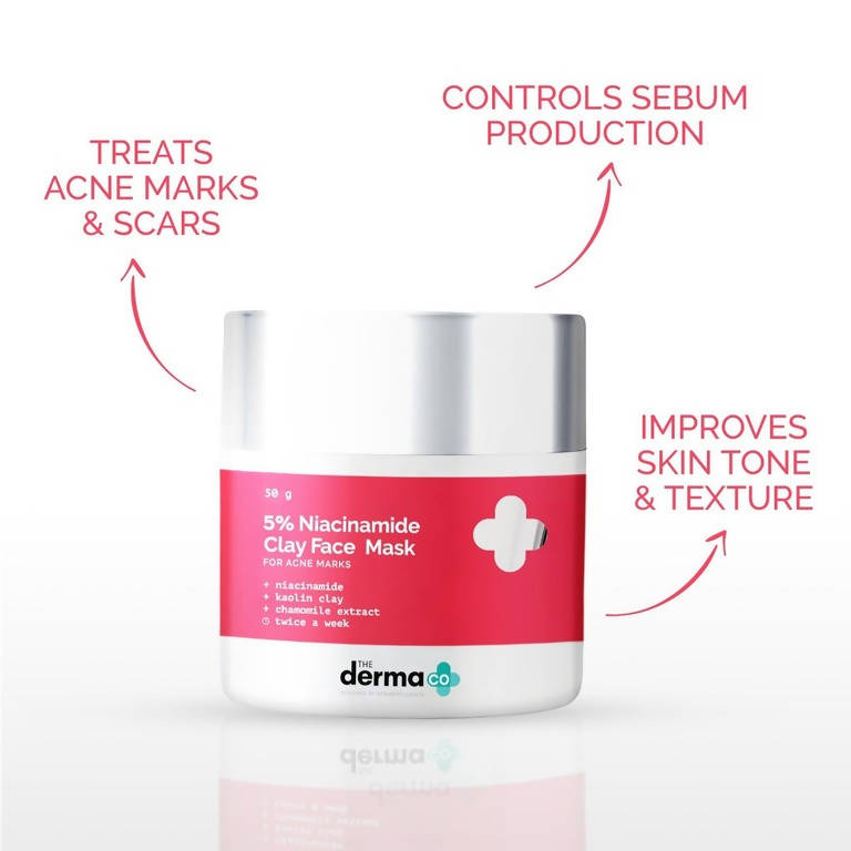 The Derma Co 5% Niacinamide Clay Face Mask for Acne Marks