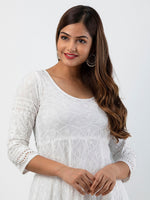 Thumbnail for Kalini Women Ethnic Motifs Thread Work Floral Anarkali Kurta - Distacart