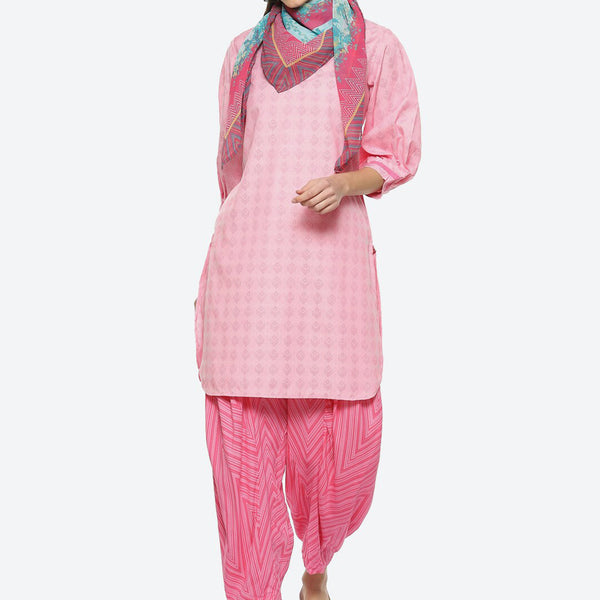 Biba Women Printed Kurta With Salwar & Dupatta - Distacart