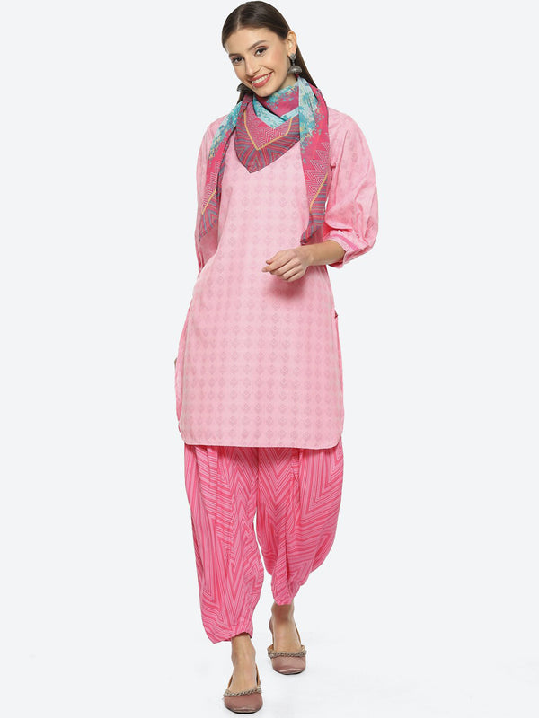 Biba Women Printed Kurta With Salwar & Dupatta - Distacart