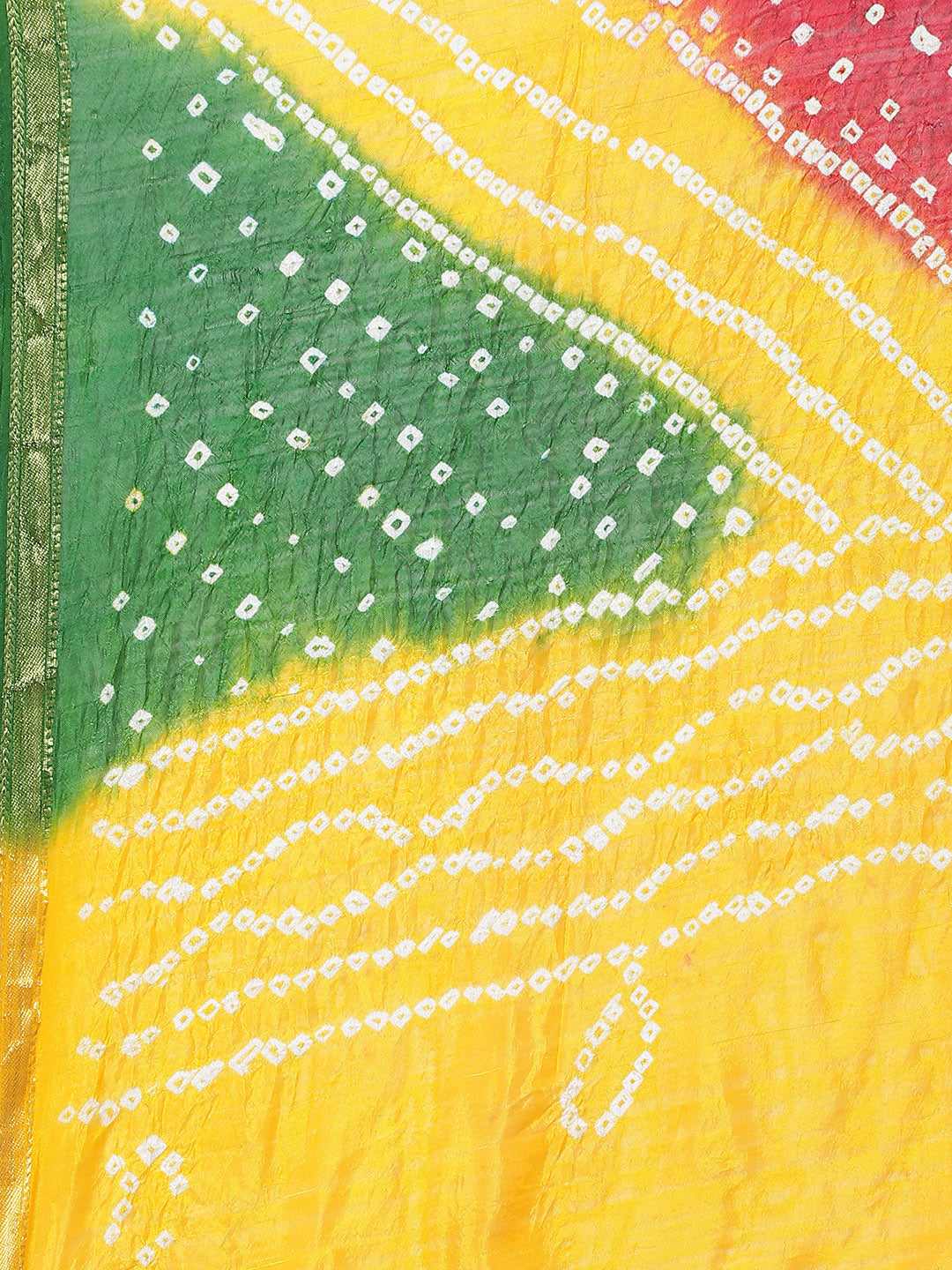 Juniper Women Mustard&Green Shantoon Bandhani Na Dupatta - Distacart