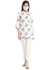 Juniper Women Natural Cotton Flex Printed High-Low Kurta - Distacart