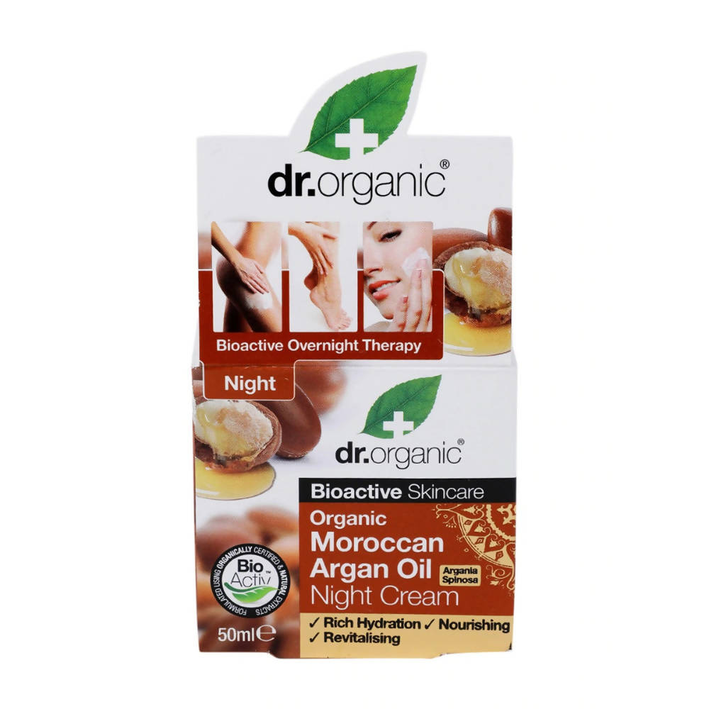 Dr.Organic Moroccan Argan Oil Night Cream - Distacart