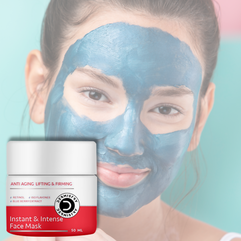Dermistry Anti Aging Instant Intense Face Mask Retinol Blue Berry Lifting Firming Skin Tightening - Distacart
