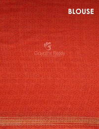 Thumbnail for Shades of Parrot Green Bandhni Design Semi Chanderi Saree By Gayathri Reddy Designer Studio - Distacart