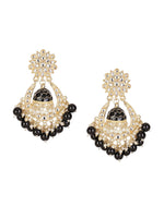 Thumbnail for Shining Diva Black Classic Chandbalis Earrings - Distacart