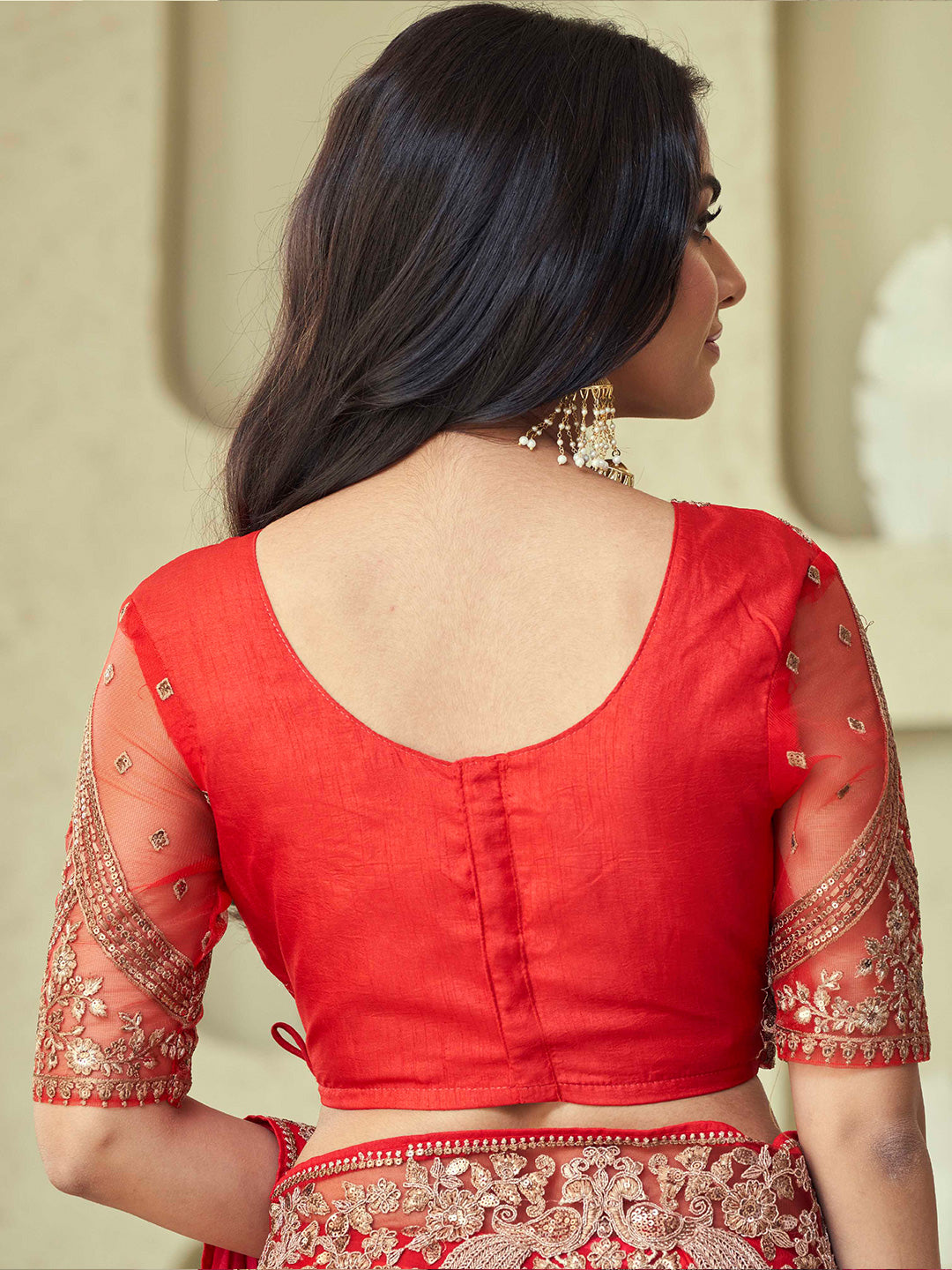 Mitera Embellished Embroidered Saree - Distacart