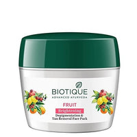 Thumbnail for Biotique Advanced Ayurveda Fruit Brightening Depigmentation & Tan Removal Face Pack - Distacart
