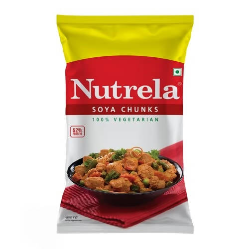 Nutrela soya chunks - 100 % vegetarian - Distacart