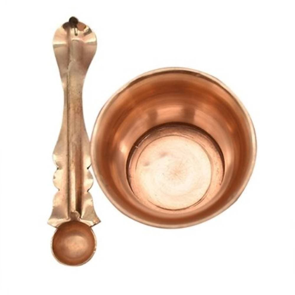 Puja N Pujari Pancha Patra with Spoon