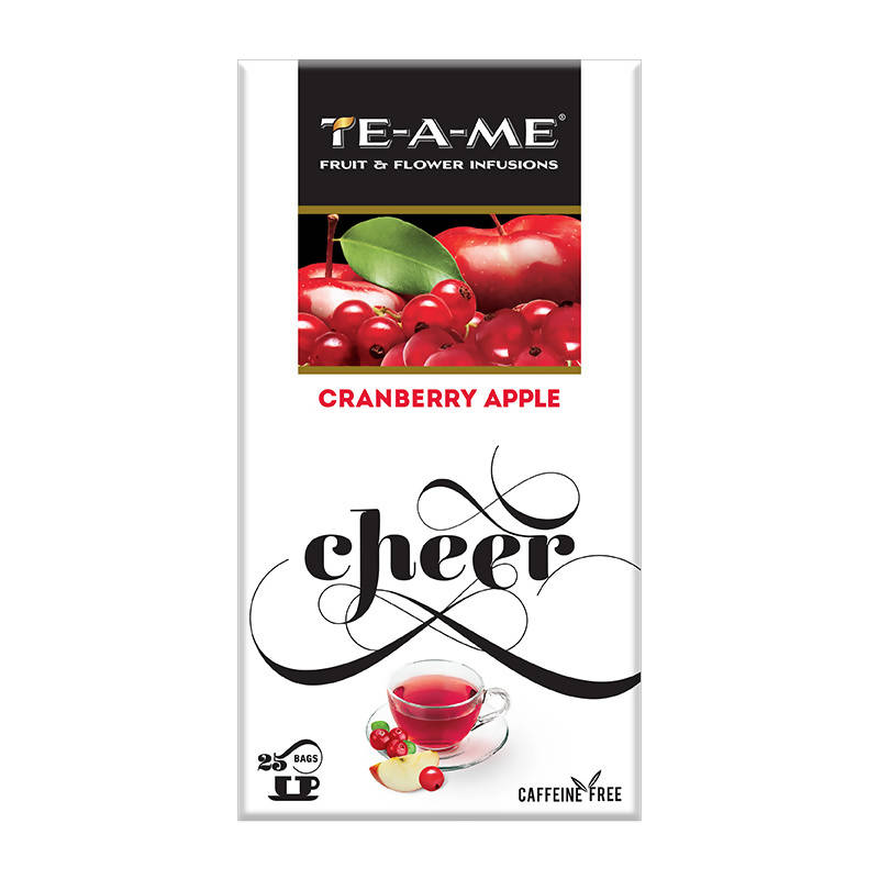 Teame Cranberry Apple Cheer Tea Bags - Distacart