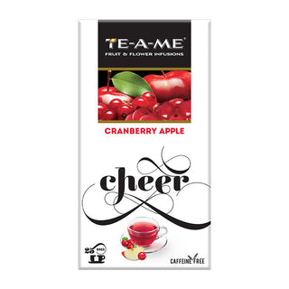 Teame Cranberry Apple Cheer Tea Bags - Distacart