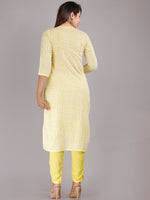 Thumbnail for Kalini Ethnic Motifs Printed Mirror Work Pure Cotton Kurta with Trousers - Distacart