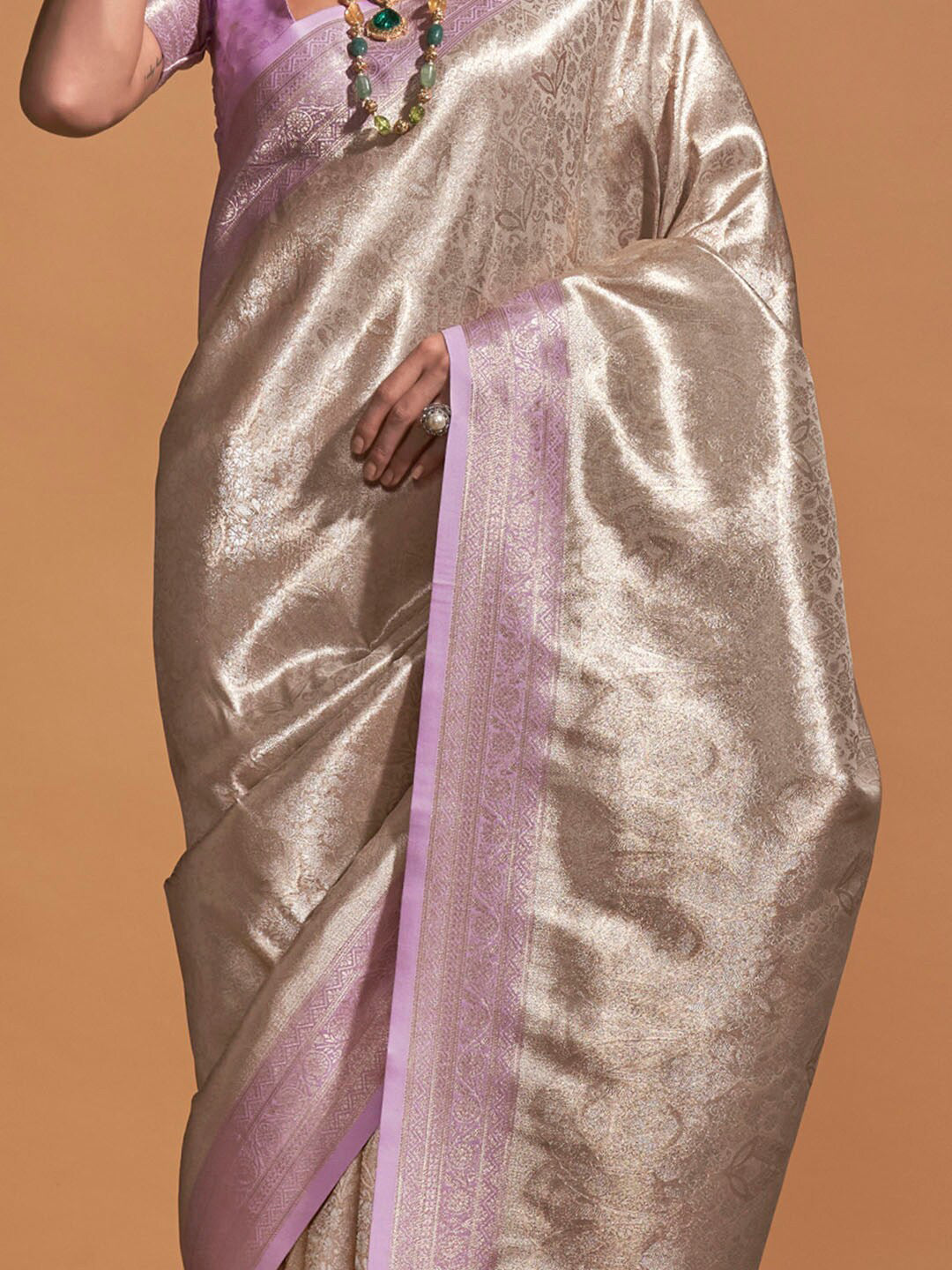 Mitera Paisley Designer Kanjeevaram Saree - Distacart