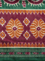 Thumbnail for Saree Mall Magenta & Green Printed Bhagalpuri Saree - Distacart