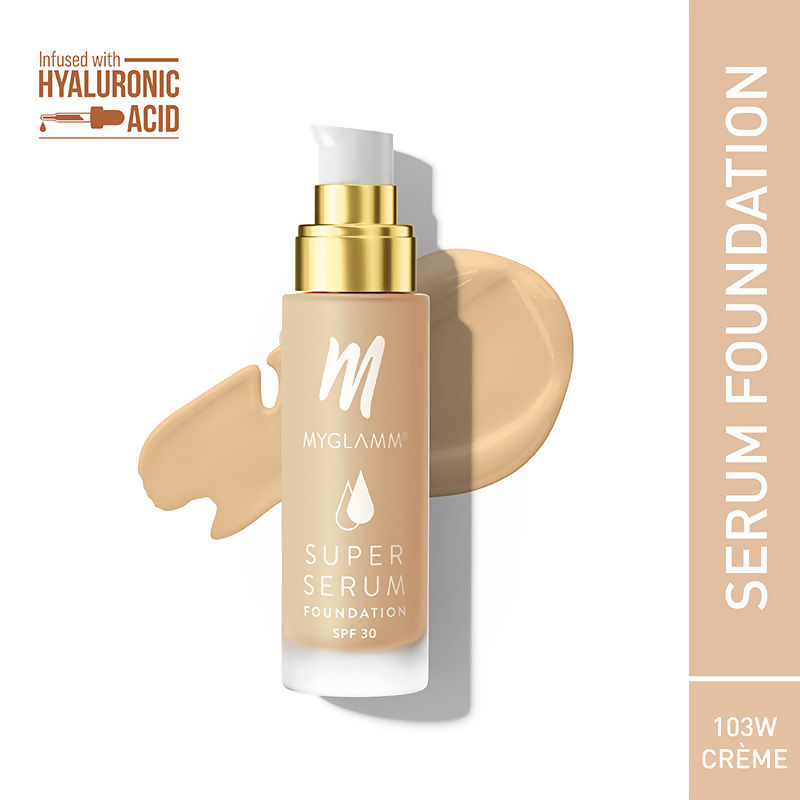 MyGlamm Super Serum Foundation - 201W Crêpe - Distacart