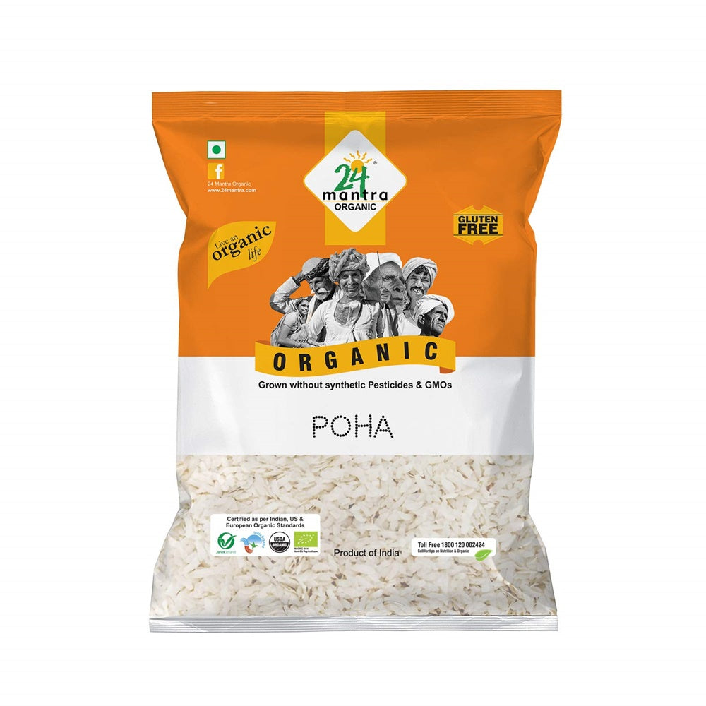 24 Mantra Organic Poha - 500 gm