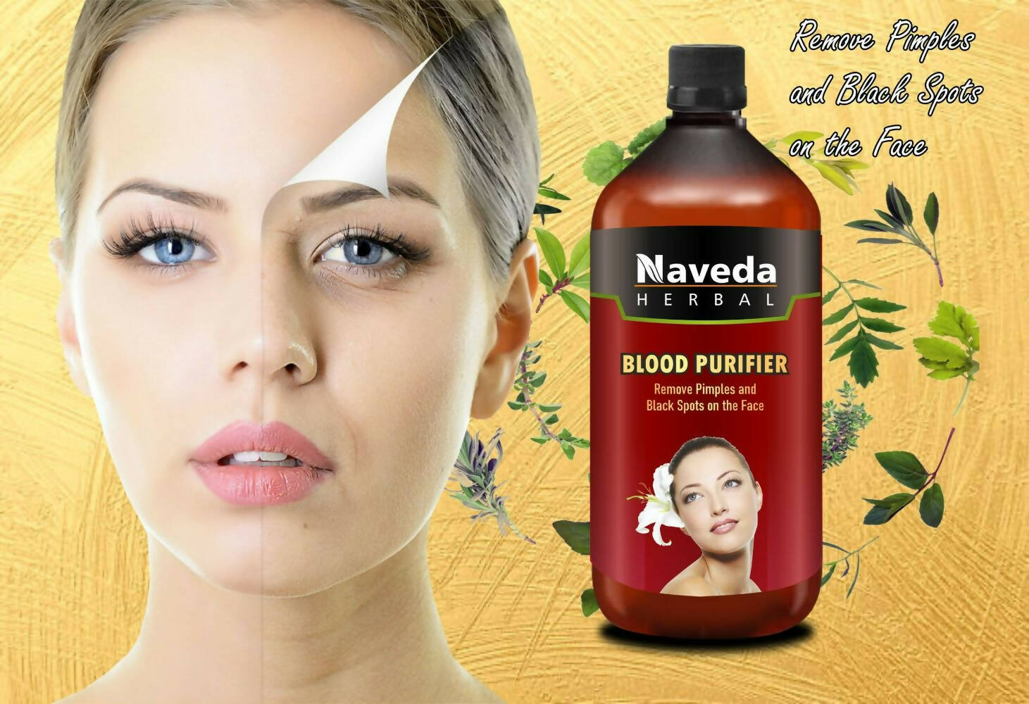 Naveda Herbal Blood Purifier Syrup - Distacart