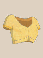 Thumbnail for Sangria Yellow Floral Pure Chiffon Saree - Distacart