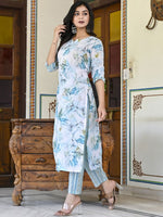 Thumbnail for Kalini Women Floral Printed Regular Kurta with Trousers - Distacart