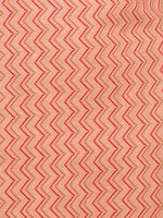 Thumbnail for HERE&NOW Peach-Color & Red Chevron Printed Beads Pure Cotton Kurta - Distacart