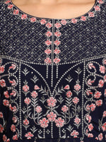 Thumbnail for Kalini Floral Embroidered Kurta With Sharara - Distacart