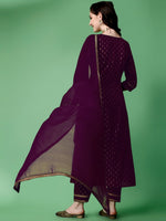 Thumbnail for Kalini Woven Design Kurta with Trousers & Dupatta - Distacart