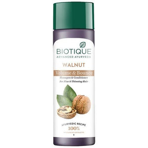 Biotique Advanced Ayurveda Bio Walnut Bark Volumizing Shampoo For Fine & Thinning Hair - Distacart