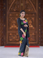 Thumbnail for Kalini Floral Printed Saree - Distacart