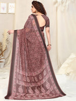 Thumbnail for Kalini Floral Block Print Saree - Distacart