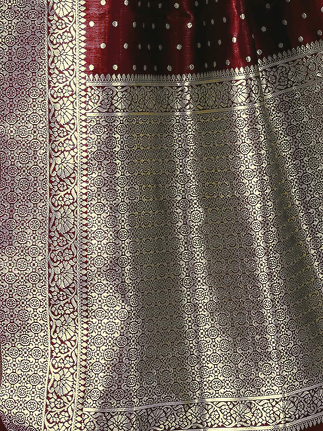 Kalini Ethnic Motifs Zari Art Silk Banarasi Saree - Distacart