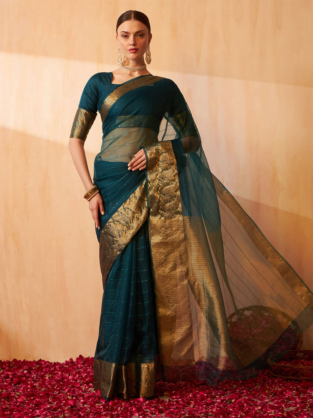Kalini Woven Design Zari Banarasi Saree - Distacart