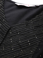 Thumbnail for Biba Women Black Embellished Kurti with Palazzos - Distacart