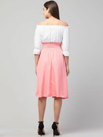 Thumbnail for PAVONINE Peach Color Kansai Midi For Girls - Distacart