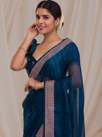 Thumbnail for Koskii Embroidered Border Saree - Distacart