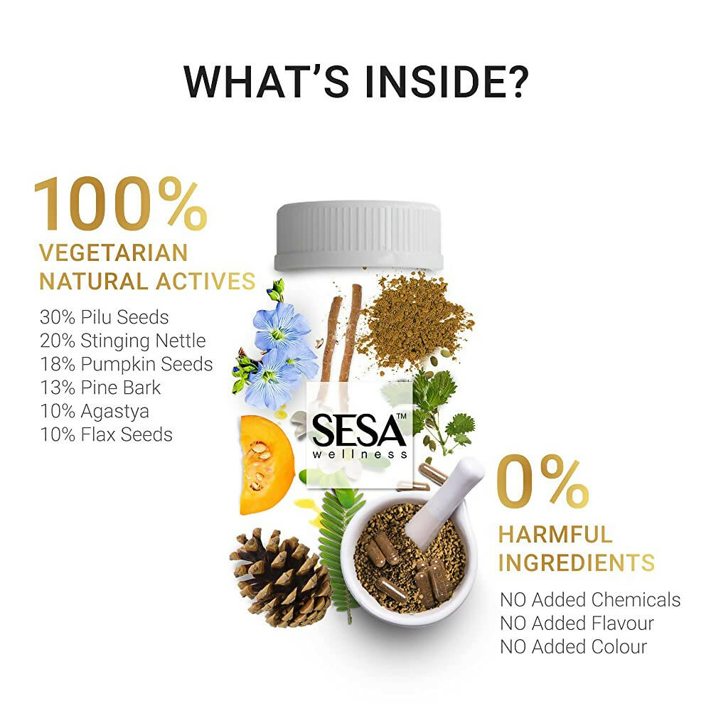 Sesa Ayurvedic Hair Nutrients Capsules - Distacart