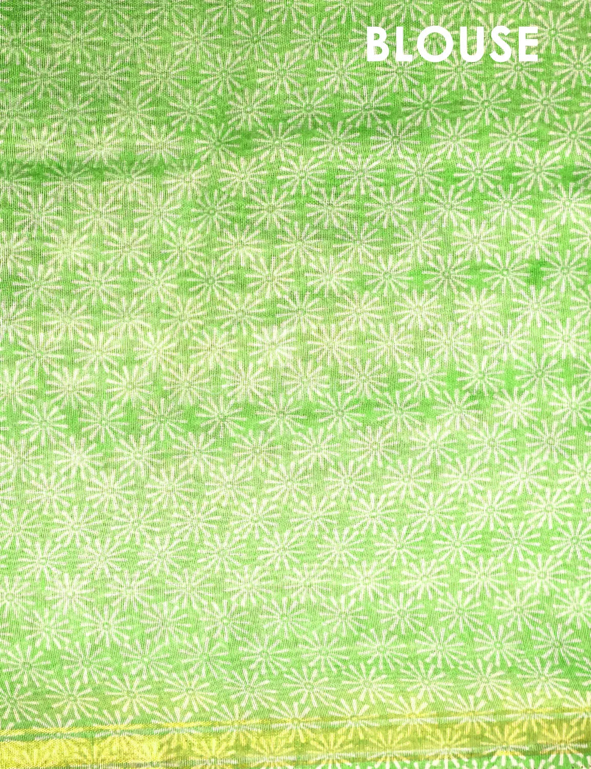 Fern Green Colour Floral Print Semi Chanderi Saree By Gayathri Reddy Designer Studio - Distacart