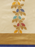Thumbnail for Saree Mall Off-White & Beige Printed Saree - Distacart