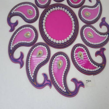 Kundan HandiKrafts Acrylic Light Pink Colour Jumbo Rangoli - Distacart