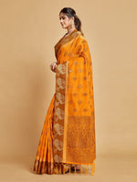 Thumbnail for Sangria Ethnic Motifs Woven Design Art Silk Banarasi Saree - Distacart