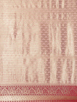 Thumbnail for Saree Mall Peach-Coloured Ethnic Motifs Zari Silk Blend Banarasi Sarees - Distacart