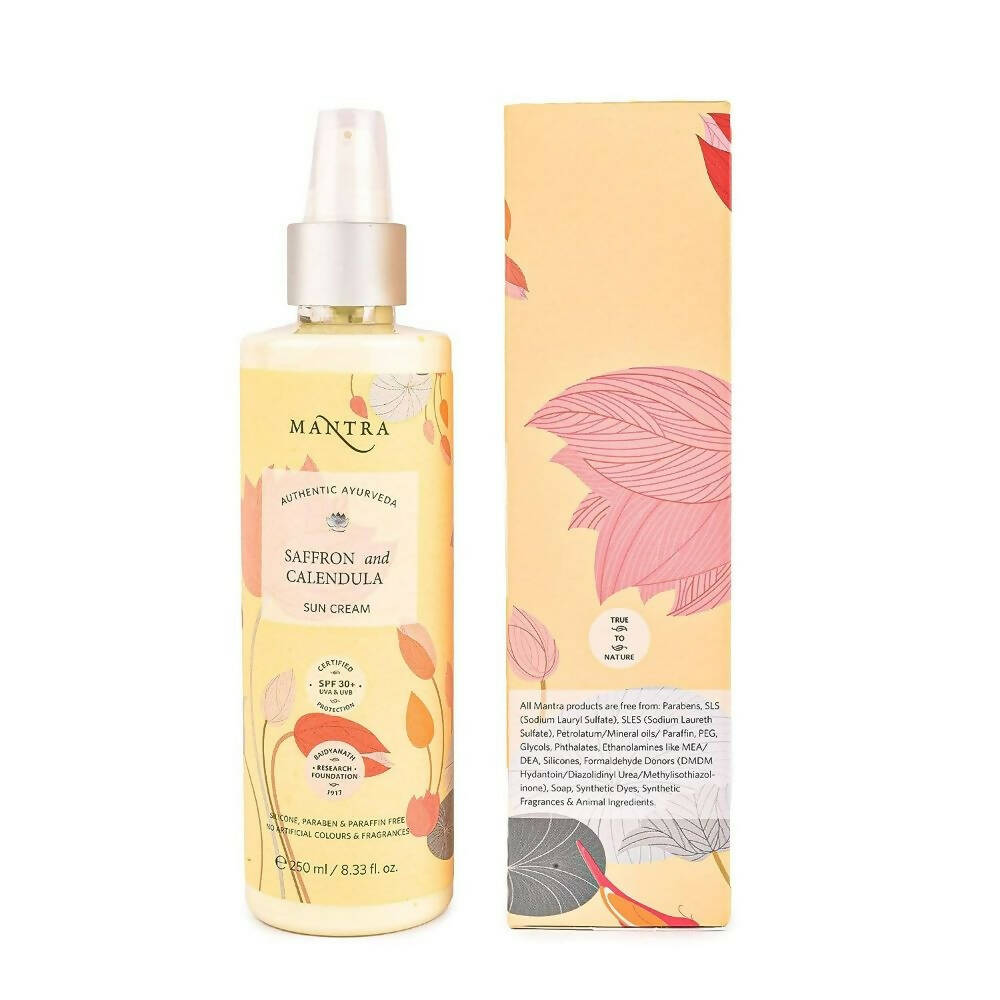 Mantra Herbal Saffron and Calendula Sun Cream - Distacart